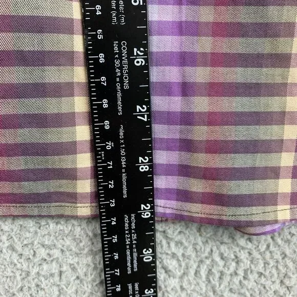 Tommy Bahama Shirt Mens Large Lavender Stripes Dress Long Sleeve‎ Stretch - Picture 12 of 14
